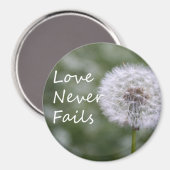 Aimant L'amour n'échoue jamais Dandelion1 Corinthiens 13 (Recto/Verso)