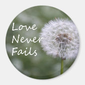 Aimant L'amour n'échoue jamais Dandelion1 Corinthiens 13 (Devant)