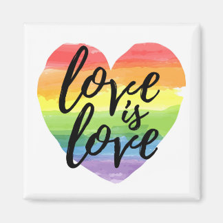 Aimant L'Amour | Rainbow Watercolor