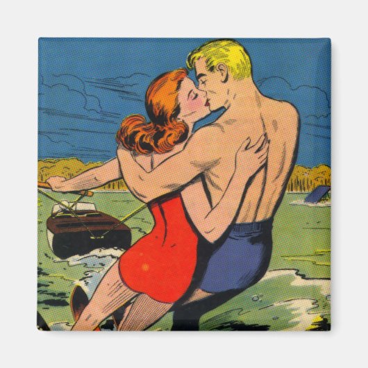 Aimant L'amour sur le ski (Devant)