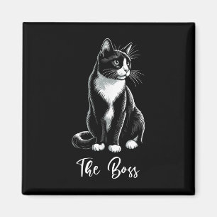 Aimant L'Amoureux des chats Boss Tuxedo Kitten Tuxedo Pro