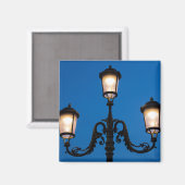 Aimant Lampe allumée la nuit, Venise (Recto/Verso)