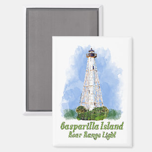 Aimant Lampe arrière de l'île de Gasparilla - Floride