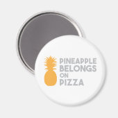 Aimant L'Ananas Appartient À La Pizza (Recto/Verso)