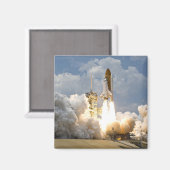 Aimant Lancement De Fusées, Navette Spatiale, (Recto/Verso)