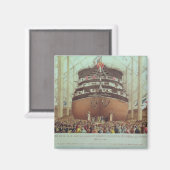 Aimant Lancement de H.M.S. Royal Albert, Screw Steamer (Recto/Verso)