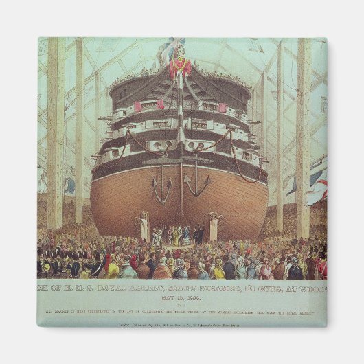 Aimant Lancement de H.M.S. Royal Albert, Screw Steamer (Devant)