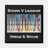Aimant Lancement de la fusée Saturn V Moon (Devant)