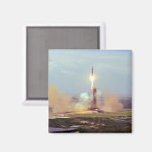 Aimant Lancement du projet de test Apollo Soyuz Saturn IB (Recto/Verso)