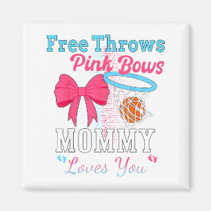 Aimant Lancers de basket ou noeuds papillon roses maman t