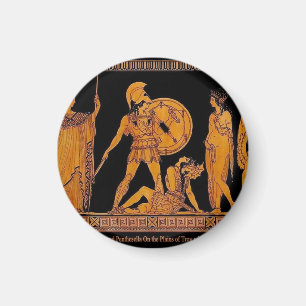 Aimant L'Ancien Dieu Et La Déesse Frieze - Grèce