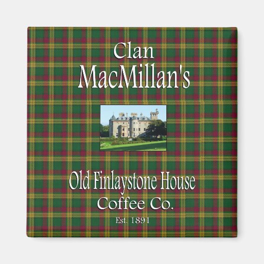 Aimant L'ancienne Finlaystone House Coffee Co de Clan Mac (Devant)