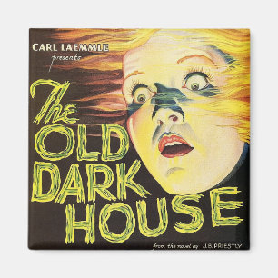 Aimant L'ancienne maison sombre - poster vintage 1932