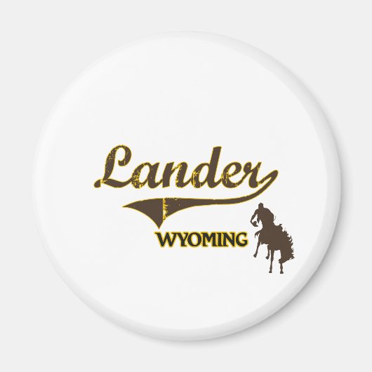 Aimant Lander Wyoming City Classic (Devant)