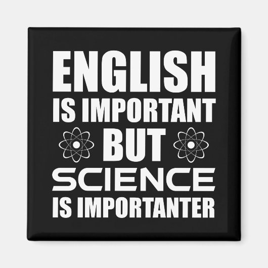 Aimant L'Anglais Est Important, Mais La Science Est Impor (Devant)