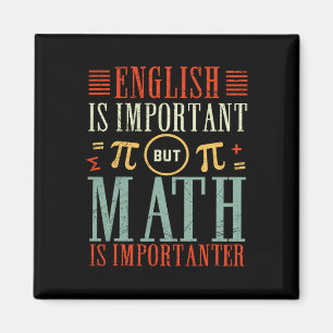 Aimant L'Anglais Est Important Mais Les Maths Sont Import