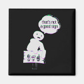 Aimant Langue des signes ASL Amérique de la main Talking  (Devant)