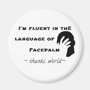 Aimant Langue du Facepalm