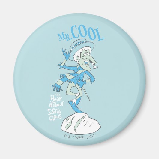 Aimant L'ANNÉE SANS SANTA CLAUS™ | Monsieur le Cool (Devant)