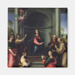 Aimant L'annonce avec des saints, 1515