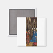 Aimant L'Annonciation de Van Eyck Premium Lumière Cathédr (Recto/Verso)