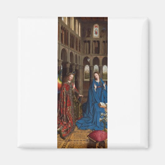 Aimant L'Annonciation de Van Eyck Premium Lumière Cathédr (Devant)