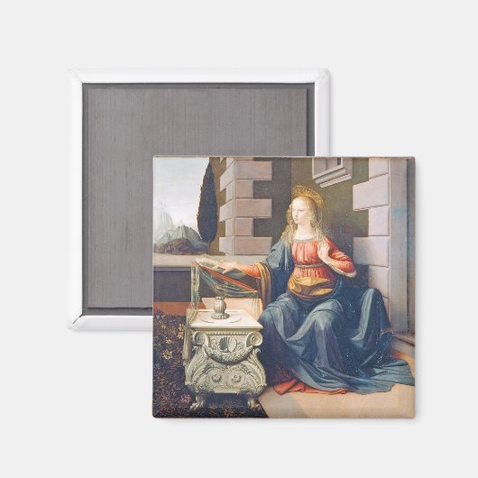 Aimant L'Annonciation, Léonard de Vinci, 1472-1473 (Recto/Verso)