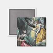 Aimant L'Annonciation par El Greco (Recto/Verso)