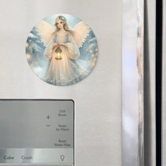 Aimant Lanterne céleste d'ange d'hiver de grâce (In situ (réfrigérateur))
