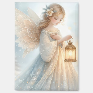 Aimant Lanterne d'ange céleste d'hiver de réconfort