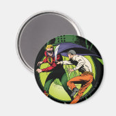 Aimant Lanterne verte avec cape en combat (Recto/Verso)