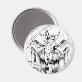 Aimant Lanterne verte avec flux de lumière (Recto/Verso)