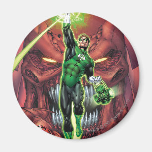 Aimant Lanterne verte avec le courant de la couleur