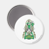 Aimant Lanterne verte avec lettres (Recto/Verso)