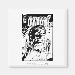 Aimant Lanterne verte - beaucoup d'anneaux, noirs et