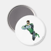 Aimant Lanterne verte - Comic, les deux bras en avant (Recto/Verso)