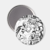 Aimant Lanterne verte contre l'Assistant des Odds, Noir e (Recto/Verso)