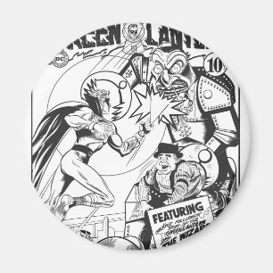 Aimant Lanterne verte contre le magicien de la chance, du