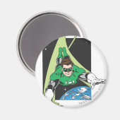 Aimant Lanterne verte dans l'espace (Recto/Verso)