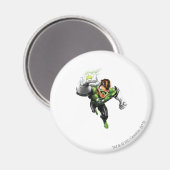 Aimant Lanterne Verte - Entièrement Rendu, Lever Du Bras (Recto/Verso)