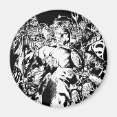 Aimant Lanterne verte entourée (Devant)