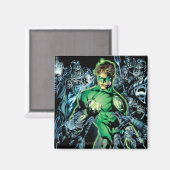 Aimant Lanterne verte entourée - Couleur (Recto/Verso)