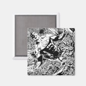 Aimant Lanterne verte et Lune - Noir et Blanc (Recto/Verso)