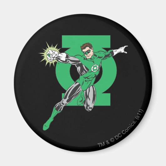 Aimant Lanterne verte et symbole (Devant)