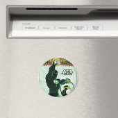 Aimant Lanterne verte - Lanterne brillante (In Situ (Lave-vaisselle))