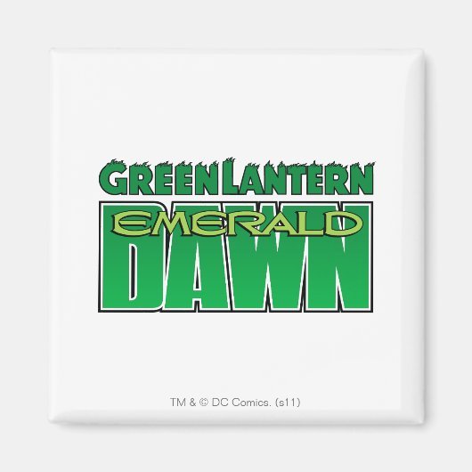 Aimant Lanterne verte - logo Emerald Dawn (Devant)