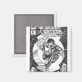 Aimant Lanterne verte - Tout commence ici, Noir et blanc (Recto/Verso)