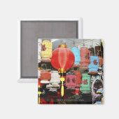 Aimant lanternes chinoises en Chine (Recto/Verso)