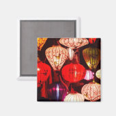 Aimant Lanternes colorées et brillantes (Recto/Verso)