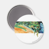 Aimant Lanternes vertes volant dans l'espace (Recto/Verso)